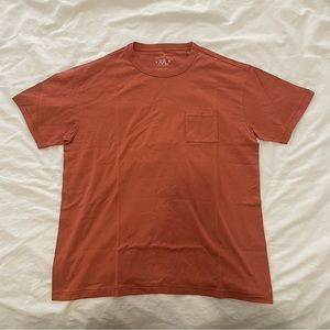 Double RL garment dye pocket T